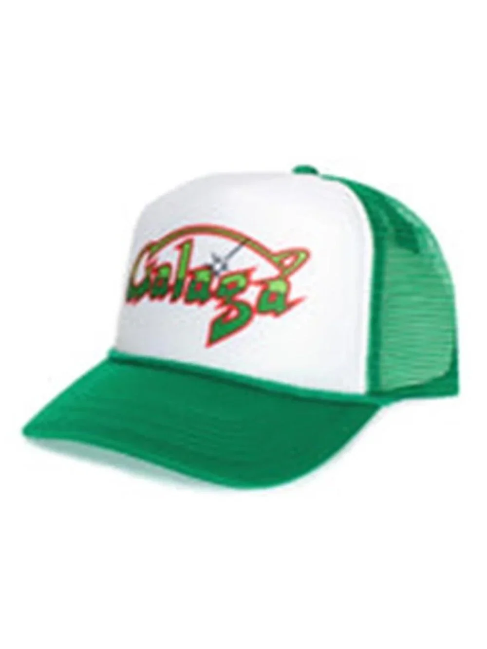 Galaga Arcade Logo Printed Black White Foam Rope Trucker Hat Snapback New 80s